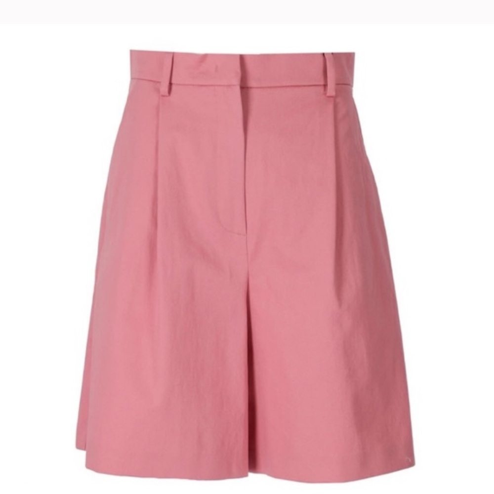 Weekend Max Mara Ecuba Cotton & Linen Bermuda Shorts Pink Size 6!